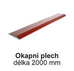 Plech okapní antracit Alumat (APM) – 2000 mm