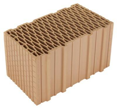 Cihla Heluz Plus 44 P10 broušená – 247 × 440 × 249 mm