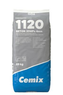 Beton 1120 20 MPa 4 mm – 25 kg