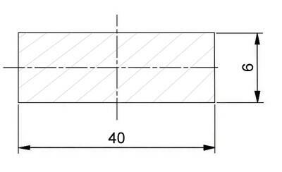 Plochá ocel 40 x 6 mm válcovaná