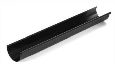 Okapový žlab, rozvinutá šířka 333 mm, pozink lakovaný - černá – 6 m